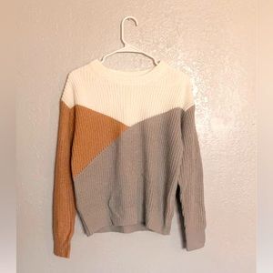 Pink and gray sweater